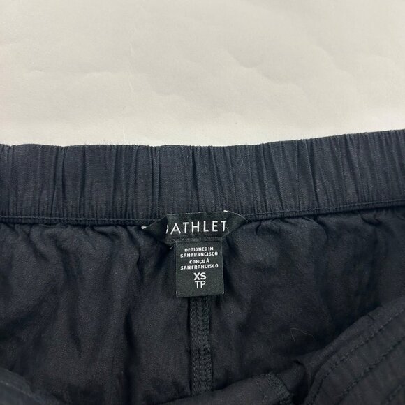 Athleta Black Linen Blend Paradise Relaxed Straight Leg Cargo Pant XS - Picture 5 of 8